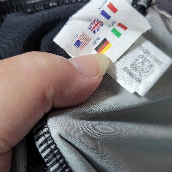 Reebok One Piece Swimsuit 14 Women's Black Blue T-Back Double Straps Padded - Picture 4 of 4